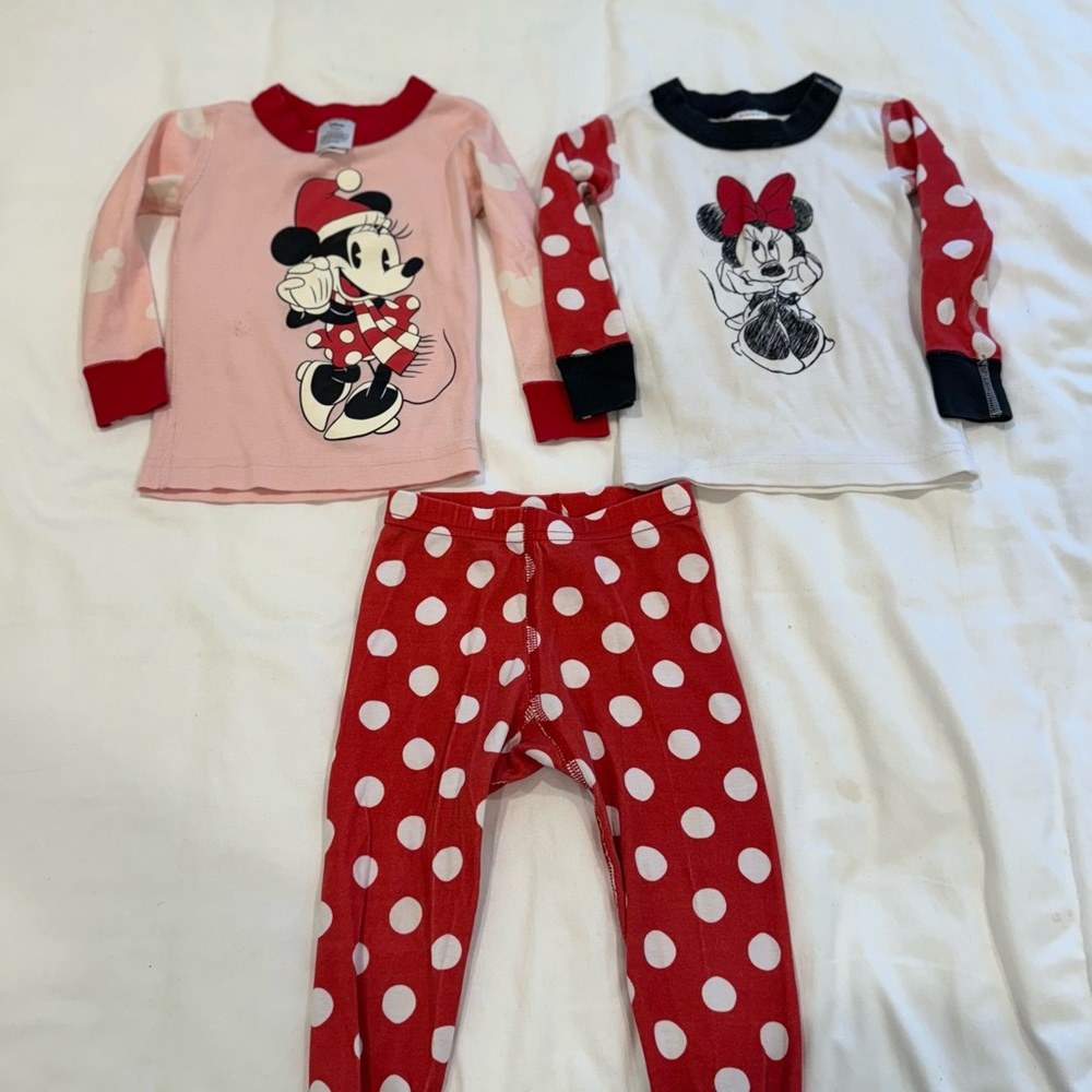 Minnie Mouse Christmas Hanna Andersson organic Pjs